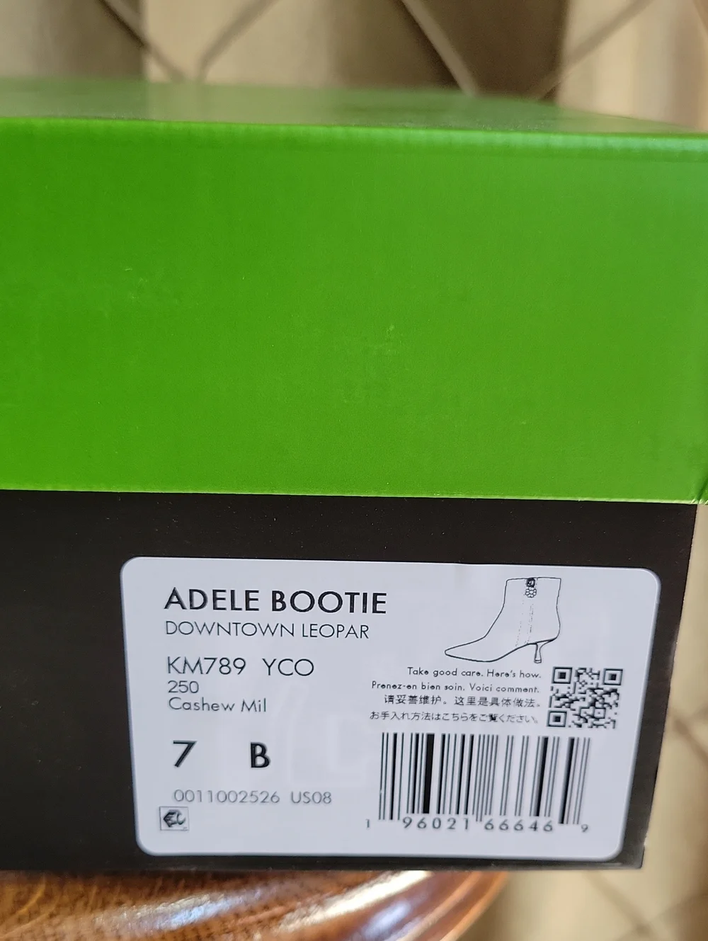 NWT- Kate Spade ‘Adele Downtown Leopard’ Calf-Hair Kitten Heel Ankle Bootie
